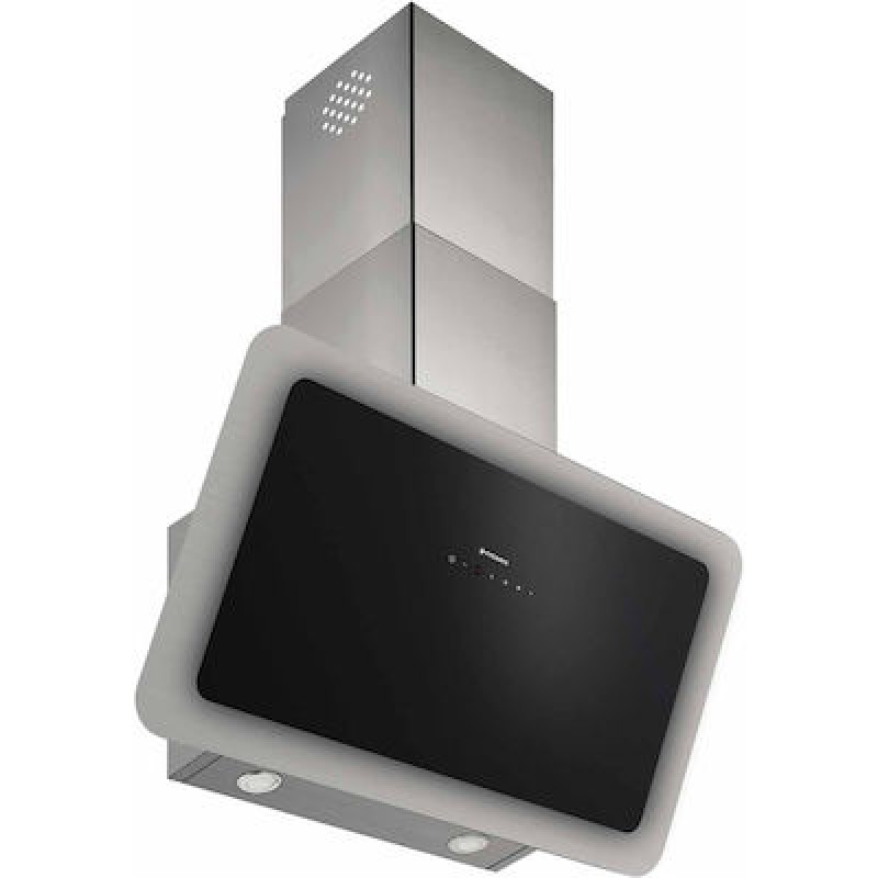 PYRAMIS Vetrio Απορροφητήρας Καμινάδα 90cm Inox-Black Glass 065039601